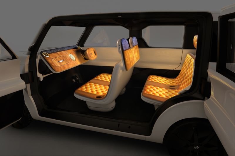 Illustration for article titled Just About Every Surface Inside Nissan's Concept Car Is a Screen Display